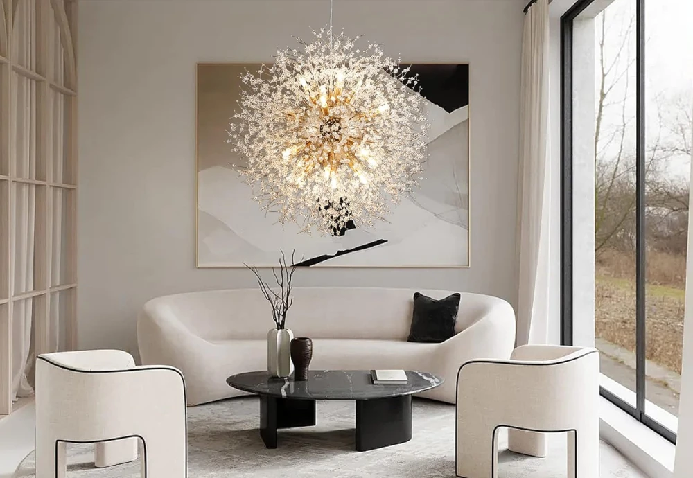modern crystal chandelier dining room