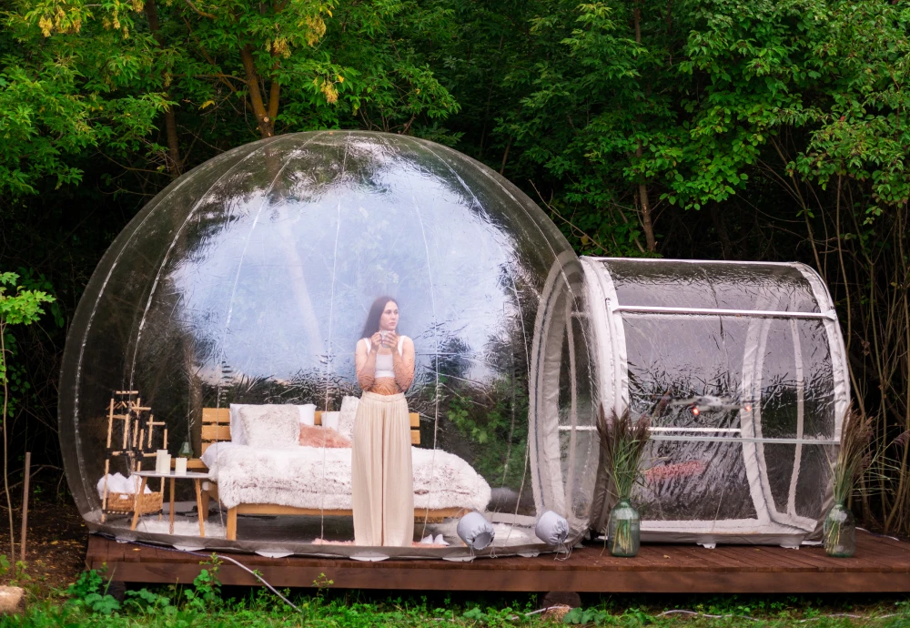 bubble tents for outdoor dining